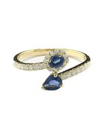 Ring Edelstein Diamanten Gold Saphir online bestellen