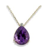 Schmuck Amethyst Edelstein violett Kette kaufen Geschenk für Frauen