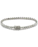 Tennis Reviere Armband mit Diamanten 18 Karat Weissgold
