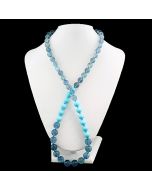 Edelstein-Kette blaue Fluorit blaue Steine Kugel online bestellen